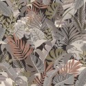 Rasch|Wallpaper tropical exotic leaves grey tones|Wallpaper