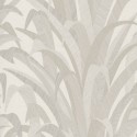 Grandeco|Florale Cumarublätter grau Tapete|Tapeten