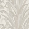 Grandeco|Florale Cumarublätter grau Tapete|Tapeten