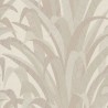 Grandeco|Florale Cumarublätter beige-braun Tapete|Tapeten