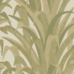 Casadeco|Papier peint floral style japonais, magnolias gris bleuté|Floral