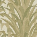 Grandeco|Papier peint floral feuilles de cumaru vert|Papier Peint