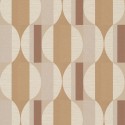 Grandeco|Wooden-effect geometric mustard yellow wallpaper|Retro