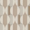 Grandeco|Wooden-effect geometric beige brown wallpaper|Wallpaper