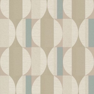 As Creation|Papier Peint losanges psychédéliques années beige|Rétro