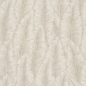 Grandeco|Tropische Cumarublätter gelb-mustard Tapete|Modern