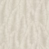 Grandeco|Tropical cumaru leaves white cream wallpaper|Wallpaper