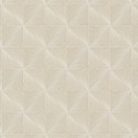 Grandeco|Carved wood geometric beige wallpaper|Wallpaper