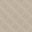 Grandeco|Papier peint géométrique bois sculpté marron|Losanges