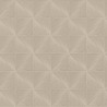 Grandeco|Carved wood geometric brown wallpaper|Rhombus