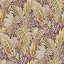 Grandeco|Exotic plants floral lilac green wallpaper|Wallpaper