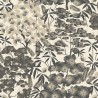 Grandeco|Papier peint oriental fleurs japonaises beige et noir|Oriental