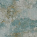 Grandeco|Industrial concrete turquoise wallpaper|Concrete Imitation