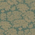 Grandeco|Tropical jungle green turquoise wallpaper|Tropical