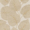 Grandeco|Tropical plants large leaves beige wallpaper|Tropical