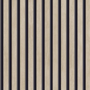 Casamance|Wallpaper mosaic exotic leaves wood effect beige|Wood Imitation