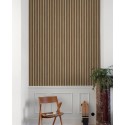 Grandeco|3D-Holzstreifen braun Tapete|Holzimitat