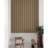 Grandeco|3D-Holzstreifen braun Tapete|Holzimitat