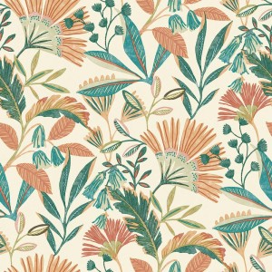 Casadeco|Papier peint Zen avec sillons de sable 3D beige clair|Oriental