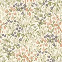 Grandeco|Papel pintado floral campanillas silvestres beige|Papel Pintado