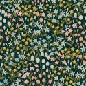 Grandeco|Papel pintado floral campanillas silvestres azul|Papel Pintado