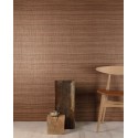 Grandeco|Natural fiber raffia gray wallpaper|Raffia Imitation