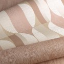 Grandeco|Papier peint géométrique effet bois rosé|Rétro