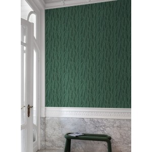 Grandeco|Tropische Cumarublätter gelb-mustard Tapete|Modern 2