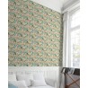 Grandeco|Japanese ginkgo flowers turquoise wallpaper|Oriental