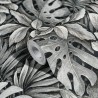 Marburg|Wallpaper large tropical grey leaves|Wallpaper