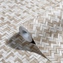 Marburg|Wallpaper bamboo fiber beige brown wicker effect|Raffia Imitation