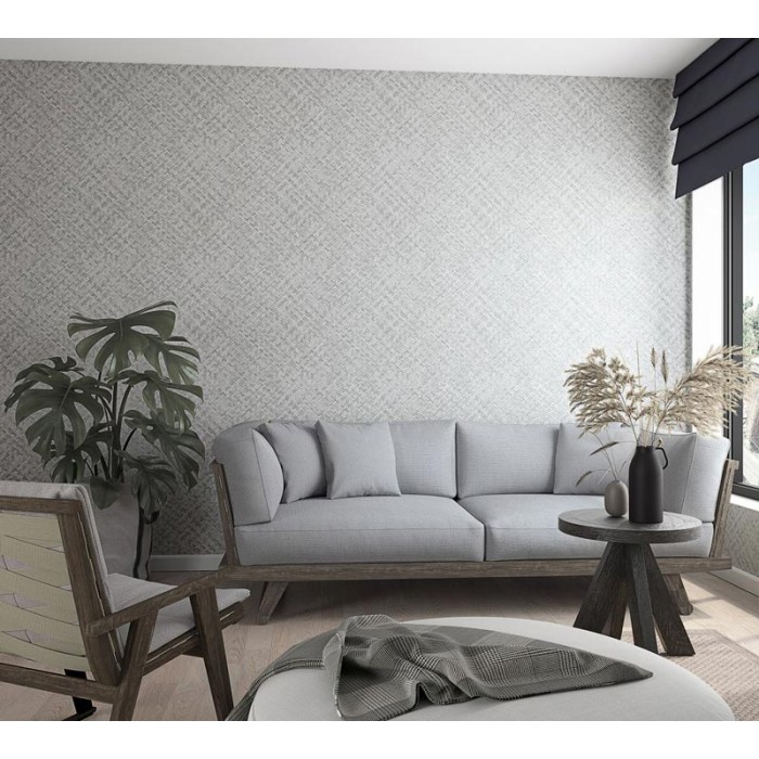 Marburg|Papier peint osier tressé fibre bambou gris|Oriental