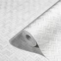 Marburg|Wallpaper bamboo fiber cream white, wicker effect|Wallpaper