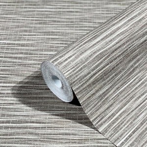 Elitis|Vinyl brown raffia-effect wallpaper|Raffia Imitation