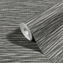 Marburg|Papier Peint fibre naturelle raphia gris anthracite|Papier Peint