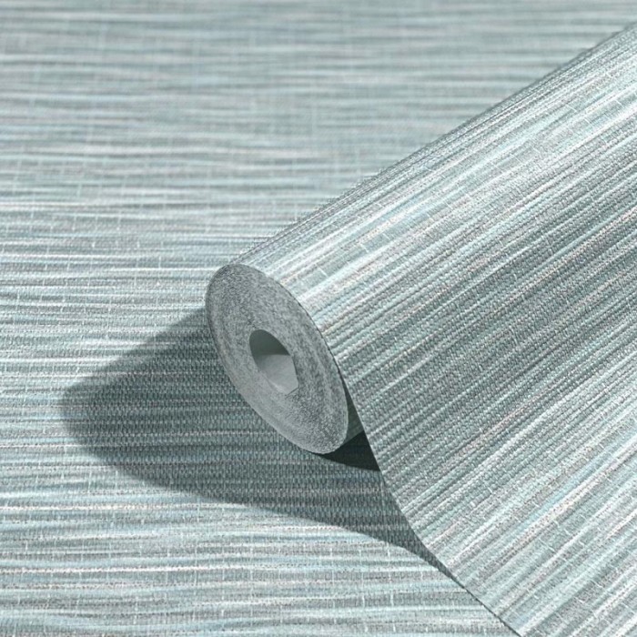 Marburg|Papel pintado efecto fibra rafia turquesa|Imitacion Rafia