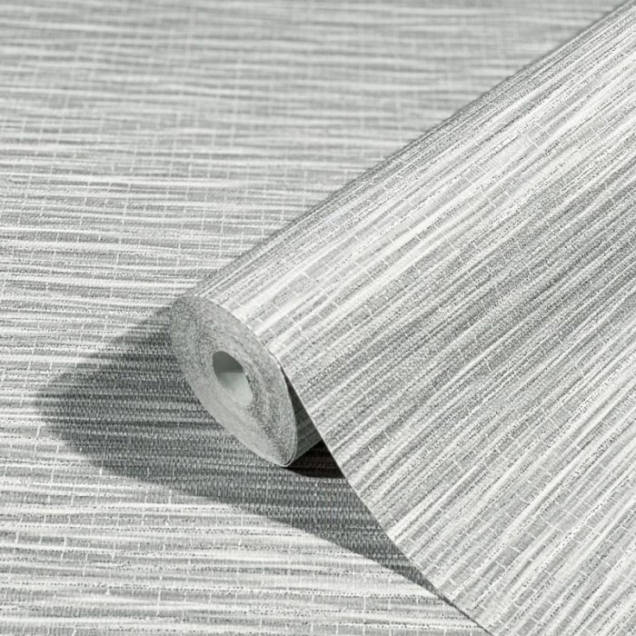 Marburg|Papel pintado fibra natural rafia gris claro|Papel Pintado