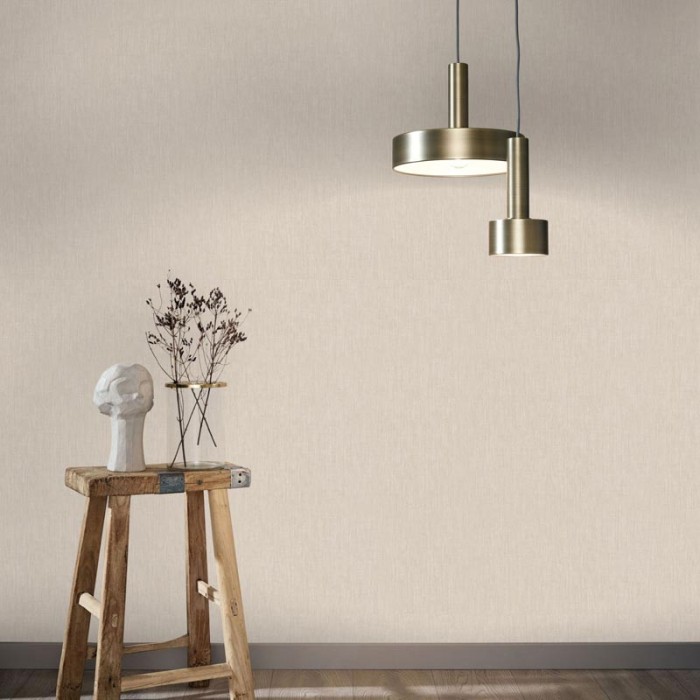 Papel pintado textura efecto lino beige - Marburg Botanica 33327