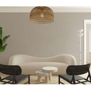 Casadeco|Tapete mit geknittertem Musselineffekt in Sandbeige|Einfarbige Farben 2