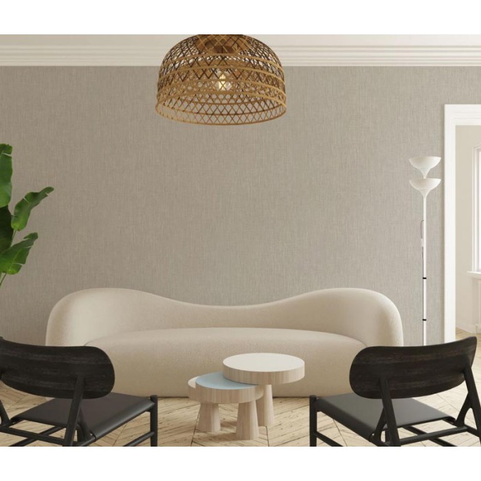 Marburg|Papel pintado textura efecto lino greige|Papel Pintado