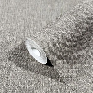 Casamance|Papier peint lin vert pastel|Imitation Tissu
