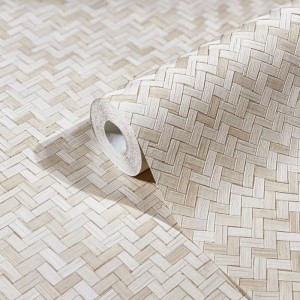 Papeldecor|Papier peint plantes sauvages blanc et gris taupe|Papier Peint
