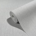 Marburg|Textile wallpaper with a gray linen effect|Wallpaper