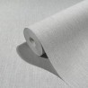 Marburg|Textile wallpaper with a gray linen effect|Wallpaper