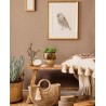 Marburg|Papier Peint textile effet lin marron camel|Imitation Tissu