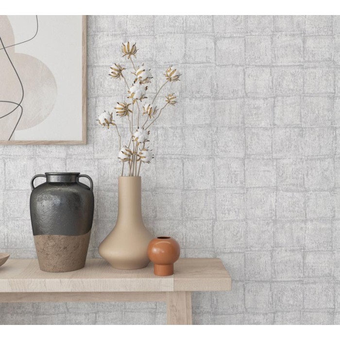 Marburg|Papel pintado efecto yeso cemento u hormigón gris|Industrial