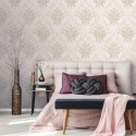 Marburg|Wallpaper damask style in beige and gold|Damask