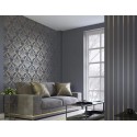 Marburg|Wallpaper black and gold damask with ornaments|Damask
