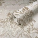 Marburg|Papier Peint damas ornemental beige clair métallisé|Damas