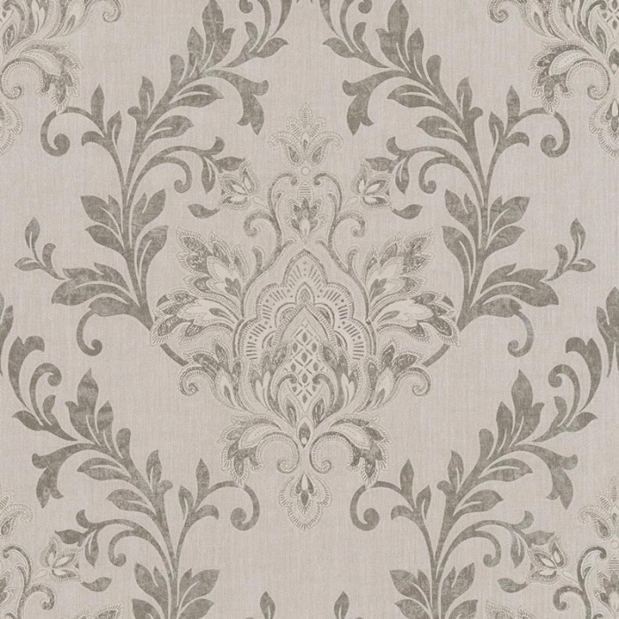 Marburg|Papel pintado ornamental estilo damasco beige|Damasco